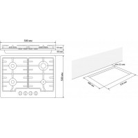 вбудована поверхня Eleyus GRACIA 60 WH CF