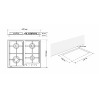 вбудована поверхня Eleyus NIKA 60 BG CF